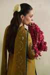 Kundan Antique Gold Shirt Set
