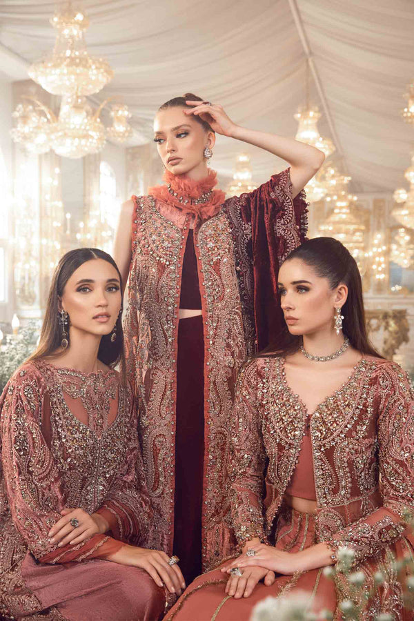 Unstitched MBROIDERED | Salmon Pink BD-2701