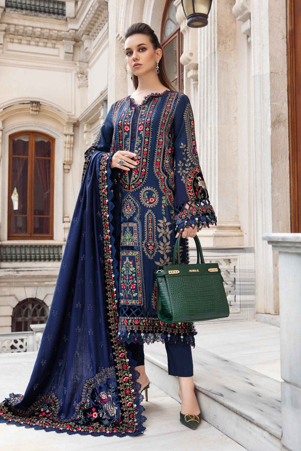 Unstitched Linen | Navy Blue DL-1109