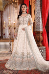 Unstitched MBROIDERED - Pearl White and Peachy Silver (BD-2502)