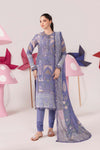 3 Pc Unstitched Embroidered Lawn Suit