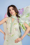3 Pc Unstitched Embroidered Lawn Suit