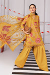 3 Pc Unstitched Printed Slub Khaddar Suit