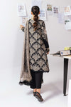 3 Pc Unstitched Printed Linen Suit