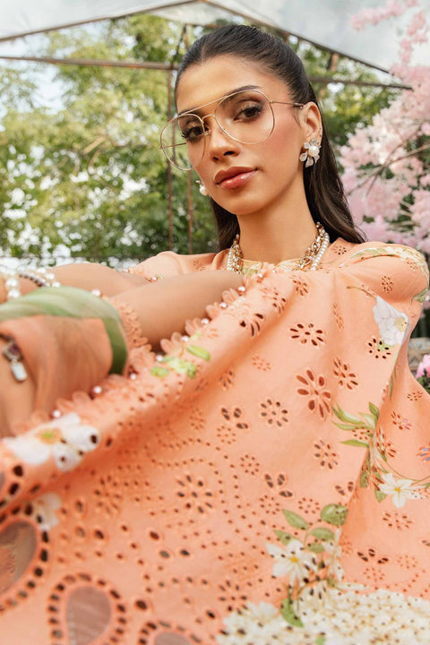 3 Piece Unstitched Embroidered Lawn Suit | MPT-2602-A