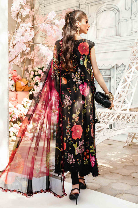 3 Piece Unstitched Embroidered Lawn Suit | MPT-2607-B