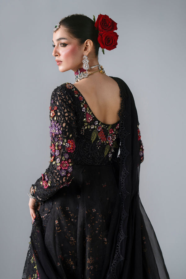 3 Piece Unstitched Embroidered Organza Suit
