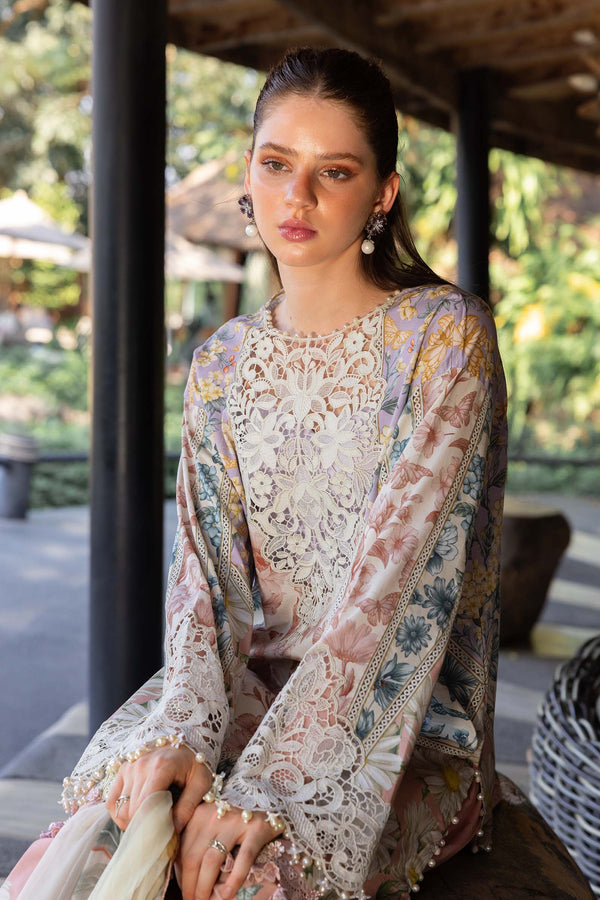 3 Piece Unstitched Embroidered Lawn Suit