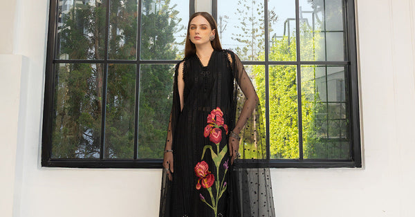 3 Piece Unstitched Embroidered Lawn Suit