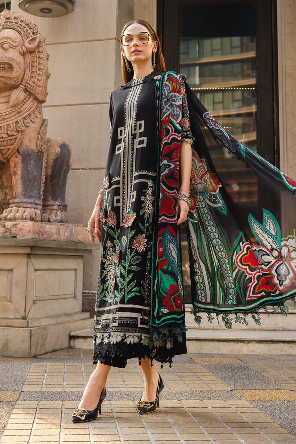 3 Piece Unstitched Embroidered Jacquard Lawn Suit