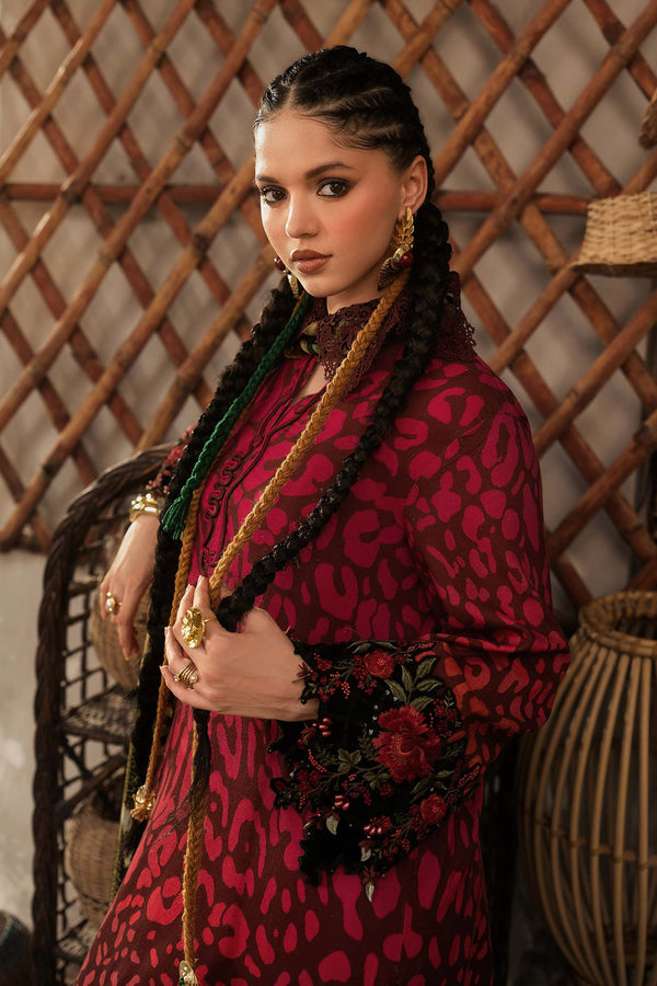 3 Piece Unstitched Embroidered Linen Suit