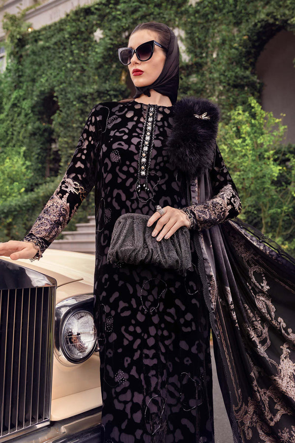 3 Piece Unstitched Embroidered Palachi Suit
