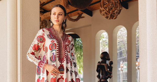 3 Piece Unstitched Embroidered Lawn Suit