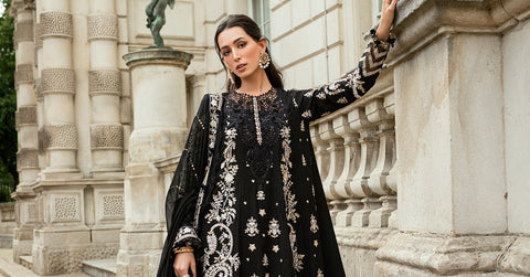 3 Piece Unstitched Embroidered Raw Silk Suit