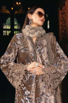 3 Piece Unstitched Embroidered Velvet Suit