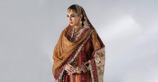 3 Piece Unstitched Embroidered Raw Silk Suit