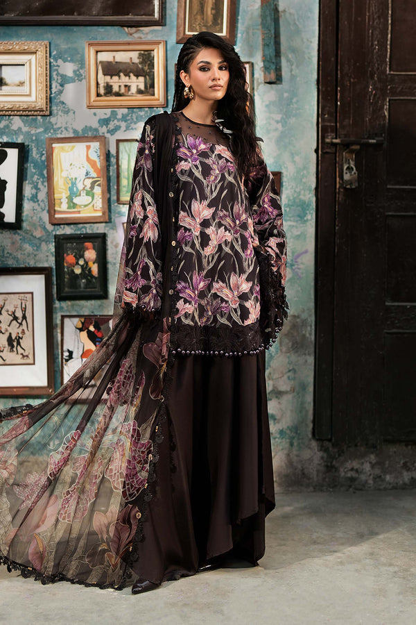 3 Piece Unstitched Embroidered Cambric Suit
