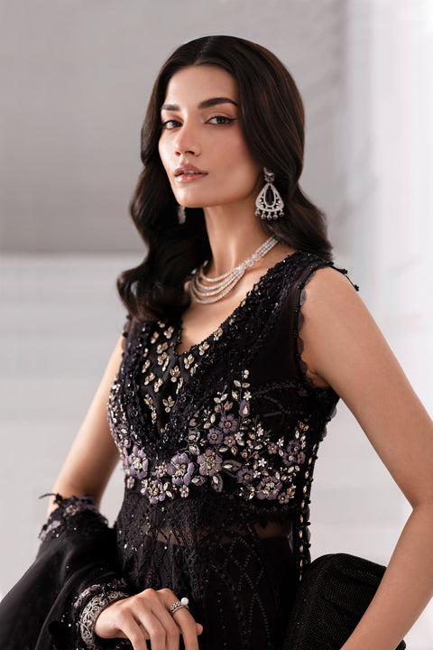 3 Piece Unstitched Embroidered Organza Suit | BD-3004