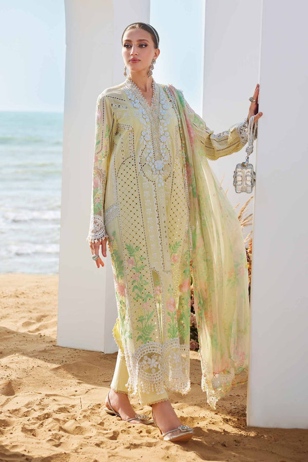 3 Piece Unstitched Embroidered Lawn Suit | EID LAWN-25-04