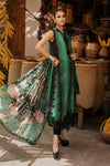 3 Piece Unstitched Embroidered Linen Suit