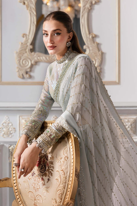 3 Piece Unstitched Embroidered Chiffon Suit | BD-3005