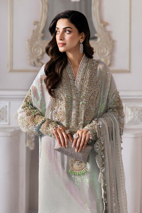3 Piece Unstitched Embroidered Chiffon Suit | BD-3005