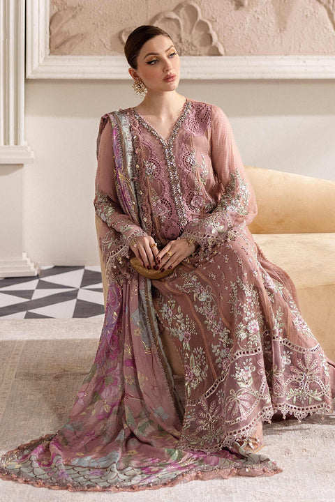 3 Piece Unstitched Embroidered Chiffon Suit | MPC-25-105
