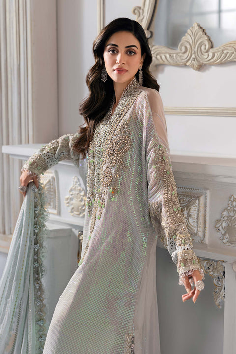 3 Piece Unstitched Embroidered Chiffon Suit | BD-3005