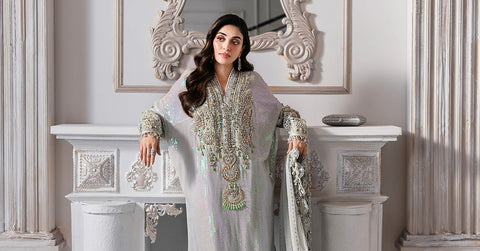 3 Piece Unstitched Embroidered Chiffon Suit | BD-3005