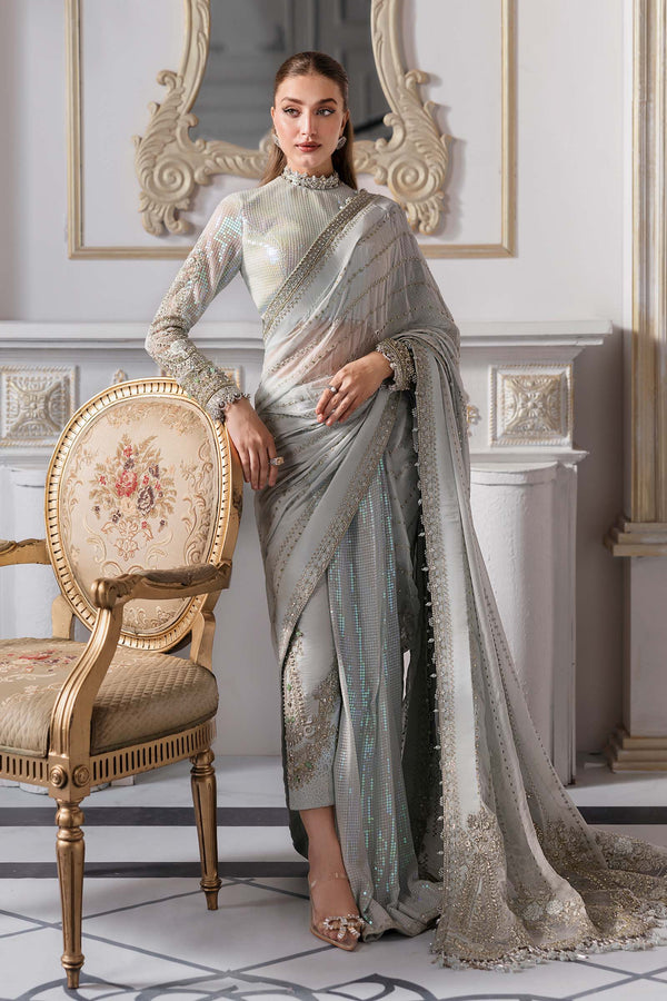 3 Piece Unstitched Embroidered Chiffon Suit | BD-3005