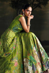 3 Piece Unstitched Embroidered Raw Silk Suit