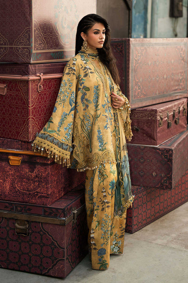 3 Piece Unstitched Embroidered Cambric Suit