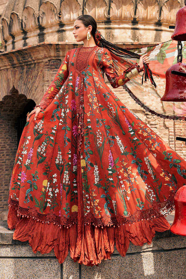 3 Piece Unstitched Embroidered Cambric Suit