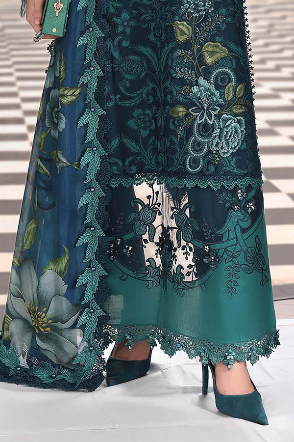 3 Piece Unstitched Embroidered Lawn Suit