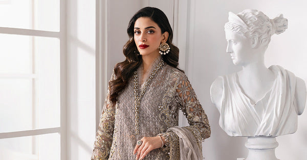 3 Piece Unstitched Embroidered Organza Suit | BD-3006