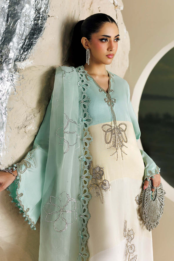 3 Piece Unstitched Embroidered Raw Silk Suit