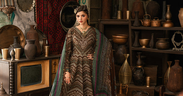 3 Piece Unstitched Embroidered Cambric Suit