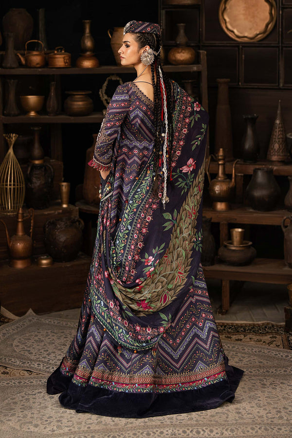 3 Piece Unstitched Embroidered Cambric Suit