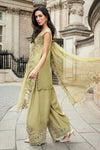 3 Piece Unstitched Embroidered Raw Silk Suit