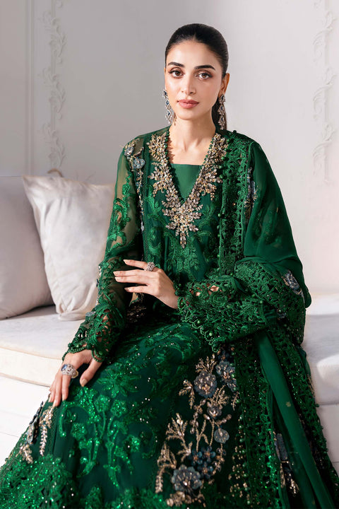 3 Piece Unstitched Embroidered Chiffon Suit | BD-3008
