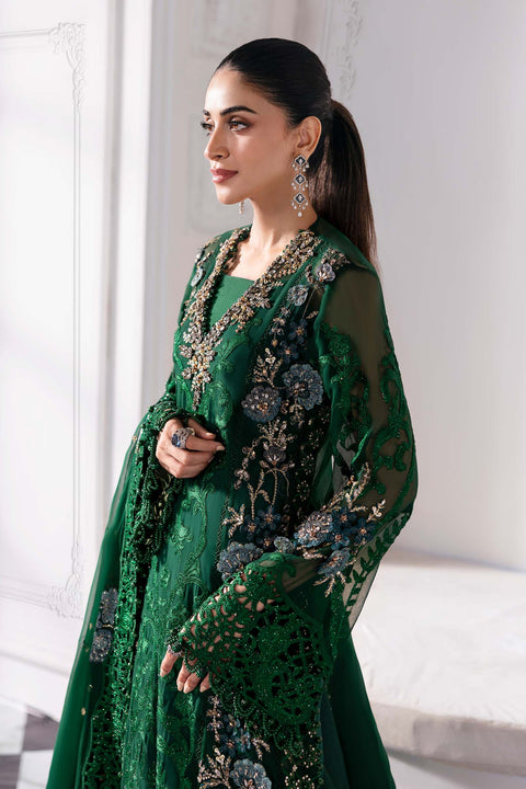3 Piece Unstitched Embroidered Chiffon Suit | BD-3008