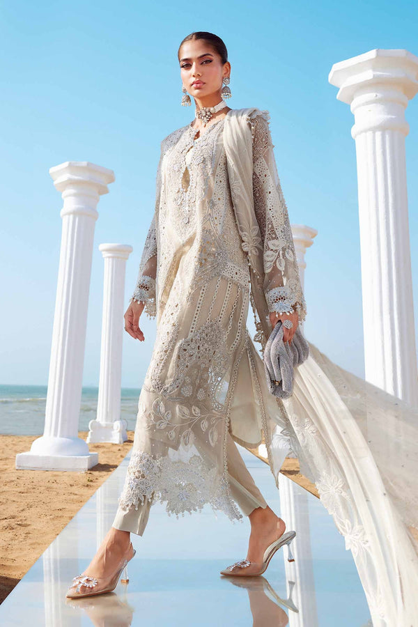 3 Piece Unstitched Embroidered Organza Suit | EID LAWN-25-09