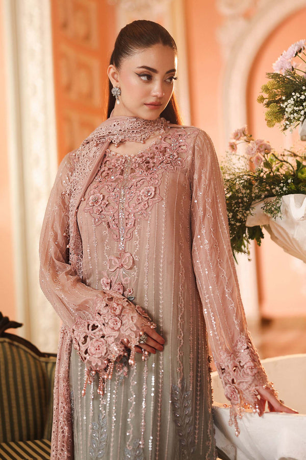 3 Piece Embroidered Chiffon Suit