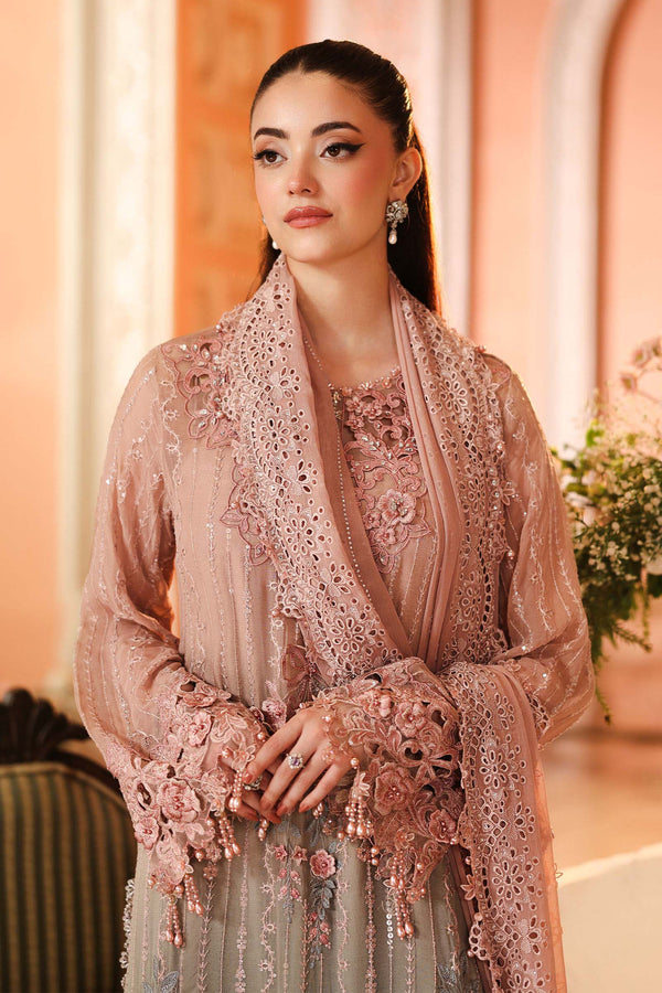 3 Piece Embroidered Chiffon Suit