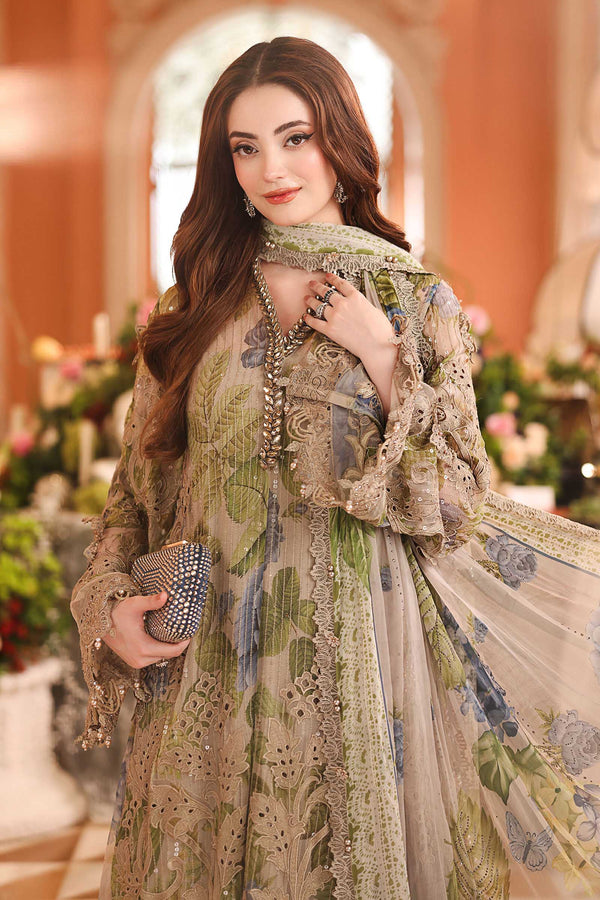 3 Piece Embroidered Chiffon Suit