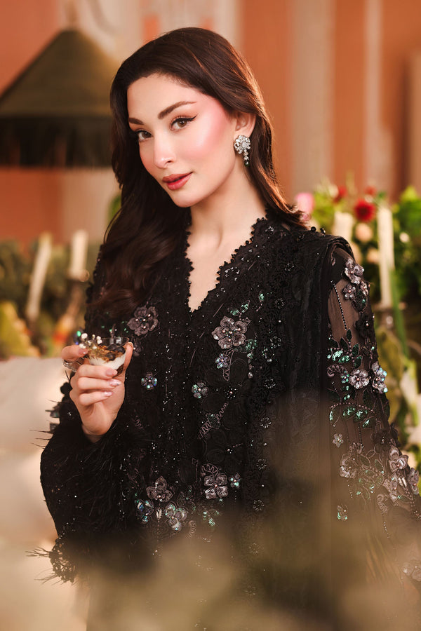 3 Piece Embroidered Chiffon Suit