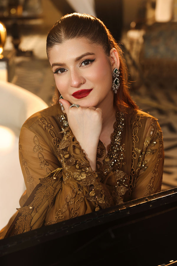 3 Piece Embroidered Chiffon Suit