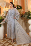 3 Piece Embroidered Chiffon Suit