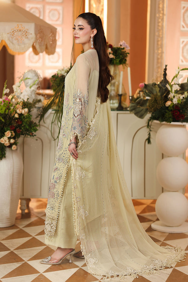3 Piece Embroidered Chiffon Suit