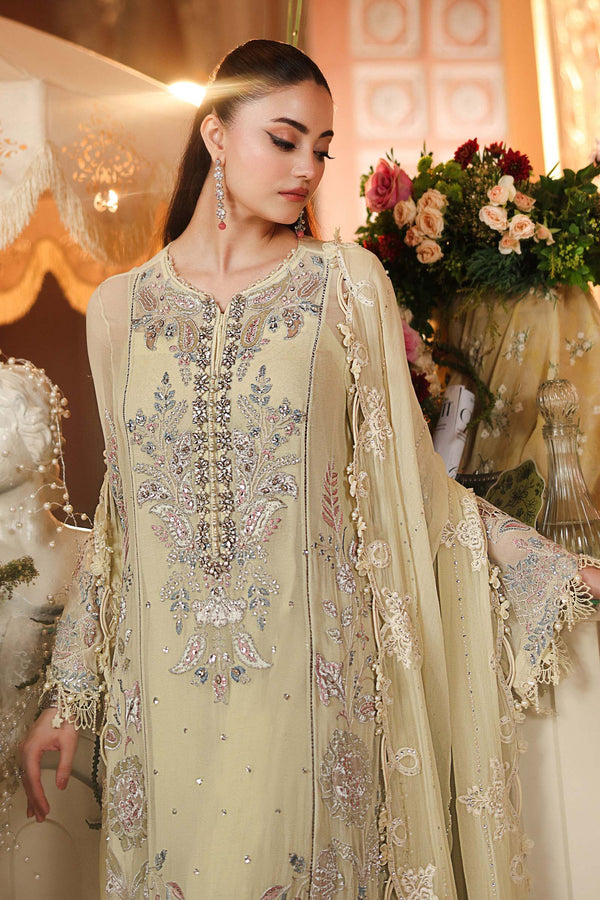 3 Piece Embroidered Chiffon Suit